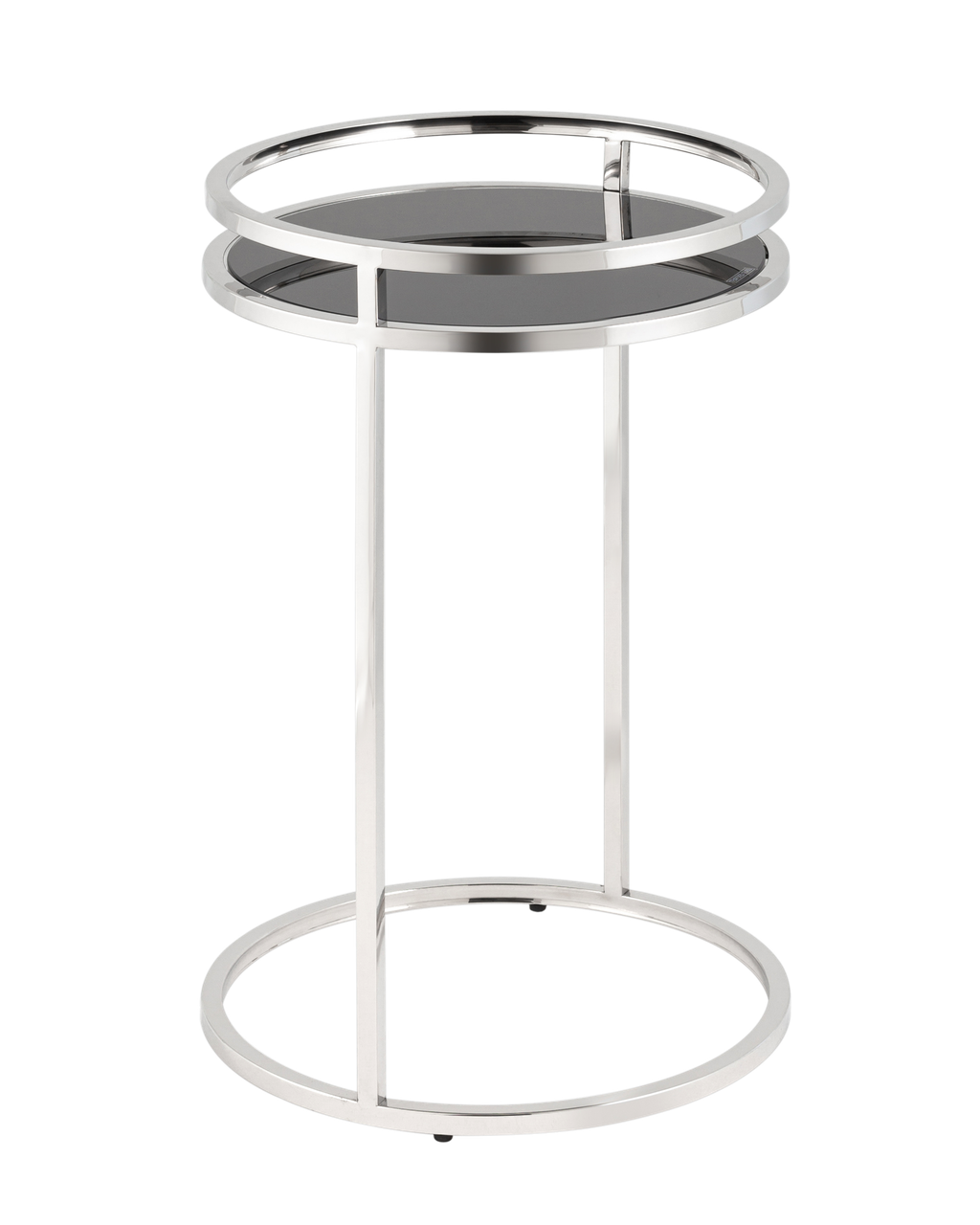 Журнальный стол Stool Group Гестия 41*60 см серебро