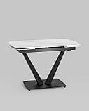 Обеденный стол Stool Group Клео, раскладной, 120-180*80, светлая керамика, фото 2