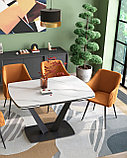 Обеденный стол Stool Group Клео, раскладной, 120-180*80, светлая керамика, фото 4
