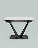 Обеденный стол Stool Group Клео, раскладной, 120-180*80, светлая керамика, фото 5