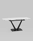 Обеденный стол Stool Group Клео, раскладной, 120-180*80, светлая керамика, фото 6