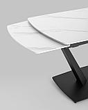 Обеденный стол Stool Group Клео, раскладной, 120-180*80, светлая керамика, фото 8