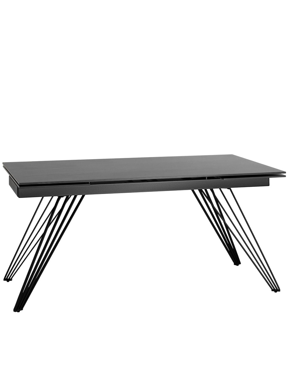 Обеденный стол Stool Group Пандора, раскладной, 160-240*90, темная керамика