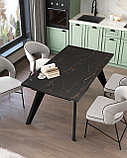 Обеденный стол Stool Group Пандора, раскладной, 160-240*90, темная керамика, фото 5