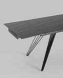 Обеденный стол Stool Group Пандора, раскладной, 160-240*90, темная керамика, фото 8