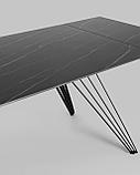 Обеденный стол Stool Group Пандора, раскладной, 160-240*90, темная керамика, фото 9