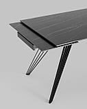 Обеденный стол Stool Group Пандора, раскладной, 160-240*90, темная керамика, фото 10