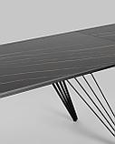 Обеденный стол Stool Group Пандора, раскладной, 180-280*90, темная керамика, фото 10