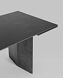 Обеденный стол Stool Group Селин раскладной, 180-260*90, темная керамика, фото 6