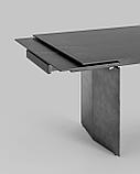 Обеденный стол Stool Group Селин раскладной, 180-260*90, темная керамика, фото 7