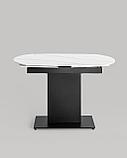 Обеденный стол Stool Group Хлоя раскладной, 120-180*90, светлая керамика, фото 5