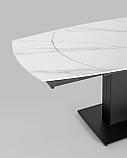 Обеденный стол Stool Group Хлоя раскладной, 120-180*90, светлая керамика, фото 7