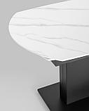 Обеденный стол Stool Group Хлоя раскладной, 120-180*90, светлая керамика, фото 9