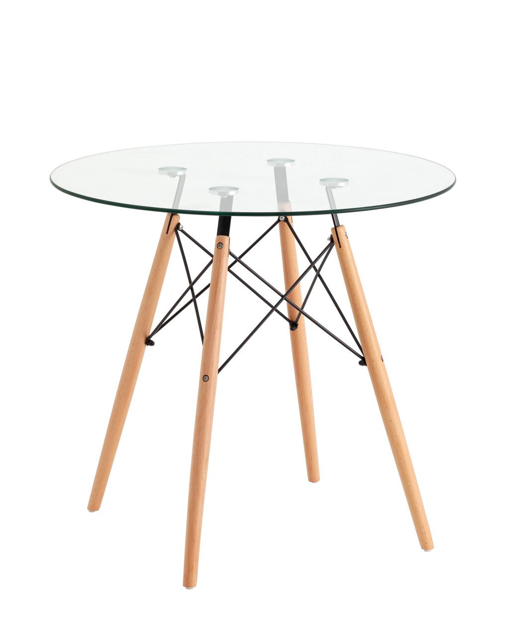 Стол Stool Group EAMES DSW NEW D=80 стекло