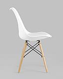 Стул Stool Group Eames Soft белый обеденный сиденье экокожа ножки из массива бука, фото 3