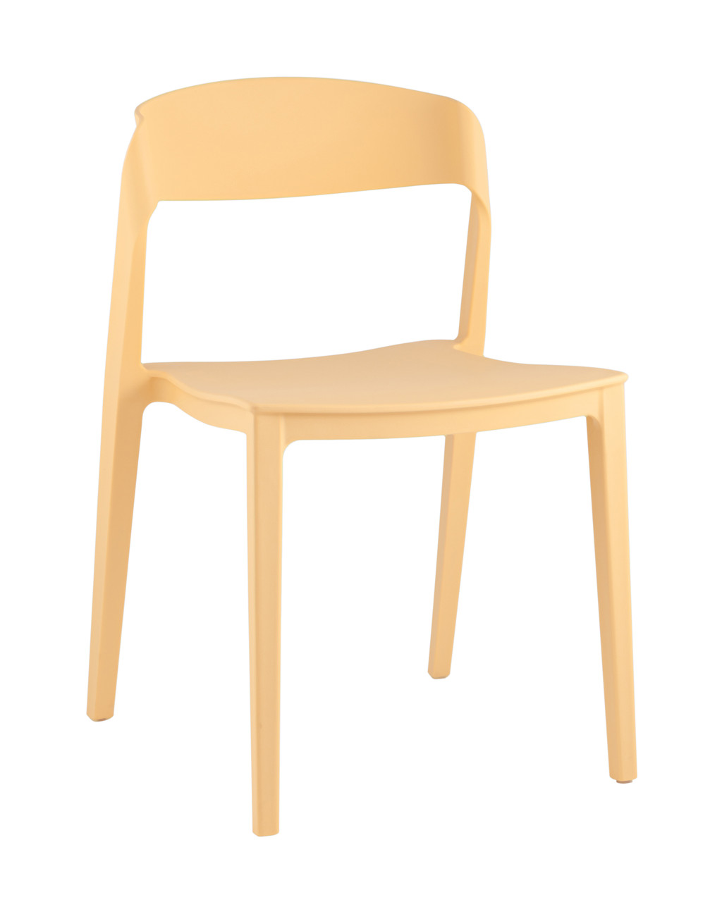 Стул Stool Group Moris пластик бледно-желтый