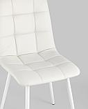Стул Stool Group Oliver экокожа белый белые ножки, фото 10
