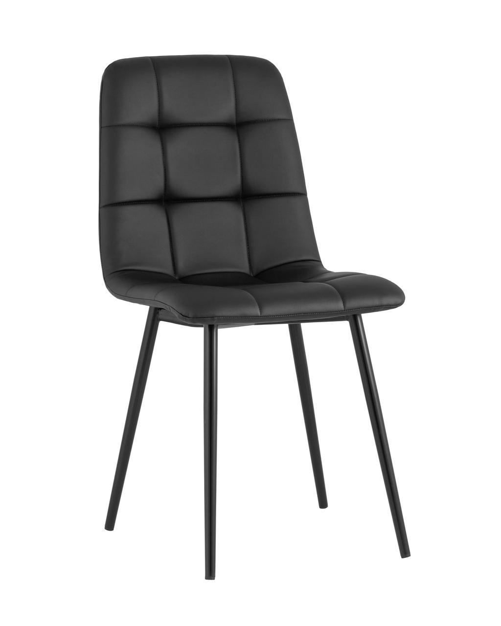 Стул Stool Group для кухни Oliver экокожа черный ножки металл черные