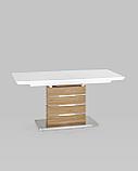 Обеденный стол Stool Group Генуя раскладной 160-200*90 белый, фото 2