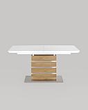 Обеденный стол Stool Group Генуя раскладной 160-200*90 белый, фото 3