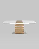 Обеденный стол Stool Group Генуя раскладной 160-200*90 белый, фото 4