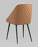 Стул Stool Group Бланш экокожа коричневый обеденный ножки металл черный, фото 6