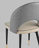 Стул Stool Group Сохо экокожа серый обеденный ножки металл черный, фото 7