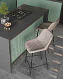 Стул барный Stool Group Arch, экокожа, серый, фото 3