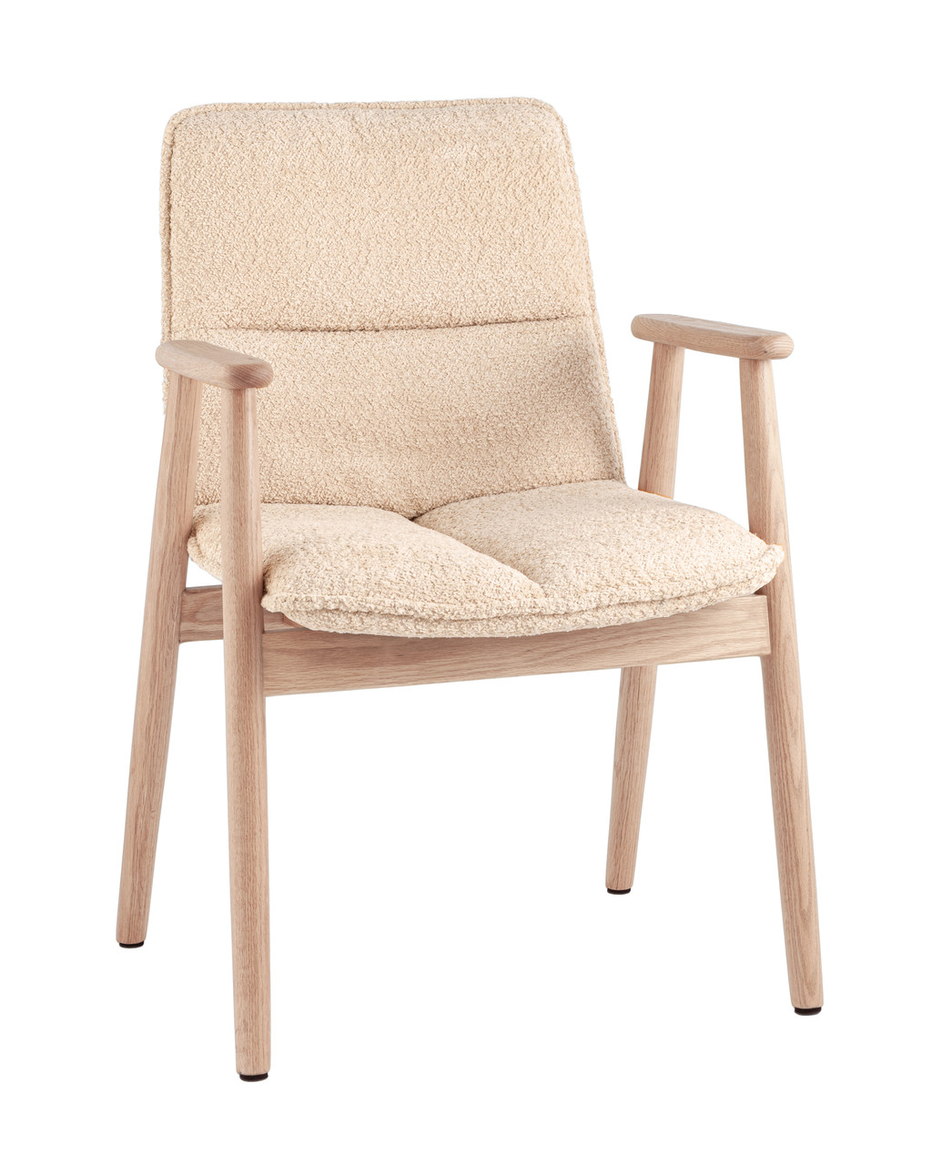 Стул Stool Group Philo с деревянными ножками, бежевый