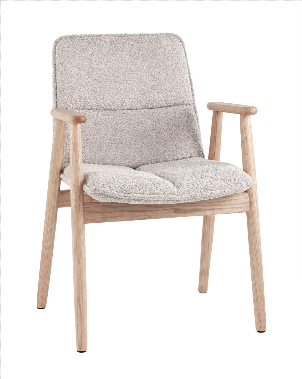 Стул Stool Group Philo с деревянными ножками, серый