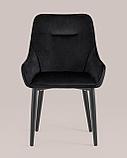 Стул Stool Group Диана велюр черный ножки металл черный, фото 6