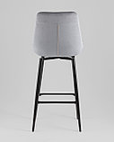 Стул барный Stool Group Флекс с поворотным механизмом велюр велютто серый, фото 5