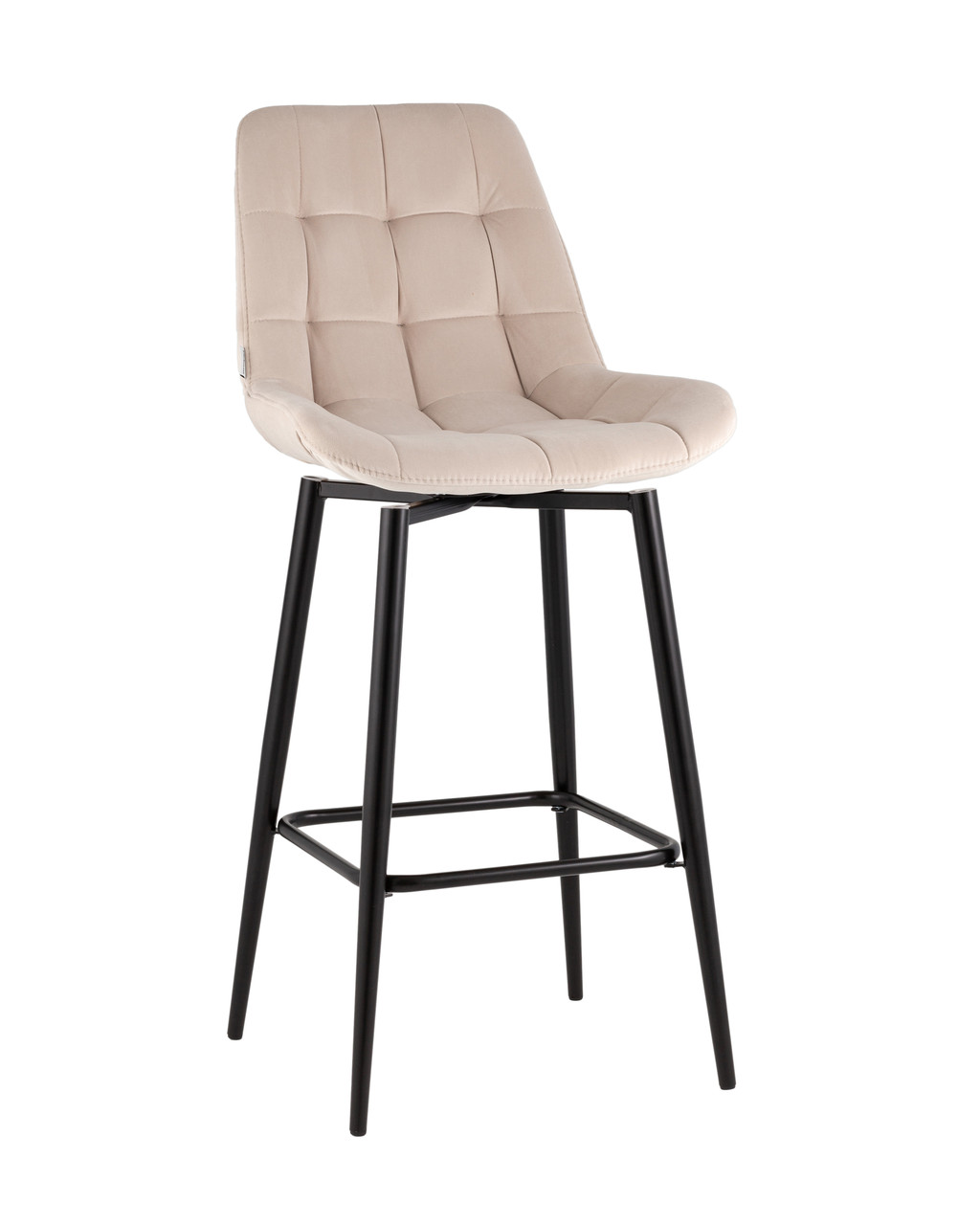 Стул барный Stool Group Флекс с поворотным механизмом велюр бежевый