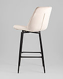 Стул барный Stool Group Флекс с поворотным механизмом велюр бежевый, фото 6
