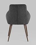 Стул Stool Group Квини серый обивка плотная ткань, стальные ножки, фото 6