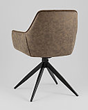 Стул Stool Group Alba коричневый c коричневой экокожей, фото 6