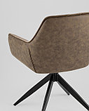 Стул Stool Group Alba коричневый c коричневой экокожей, фото 7