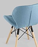 Стул Stool Group Бон рогожка голубой, фото 7