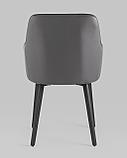 Стул Stool Group Прайм экокожа серый полипропилен, стальные черные ножки, фото 7