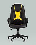Геймерское кресло TopChairs TopChairs ST-CYBER 8 черный/желтый эко.кожа крестовина пластик, фото 6