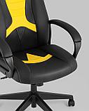 Геймерское кресло TopChairs TopChairs ST-CYBER 8 черный/желтый эко.кожа крестовина пластик, фото 10