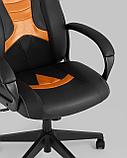 Геймерское кресло TopChairs TopChairs ST-CYBER 8 черный/оранжевый эко.кожа крестовина пластик, фото 10