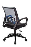 Компьютерное кресло TopChairs TopChairs ST-Basic офисное сетка/ткань синий крестовина пластик механизм Пиастра, фото 5