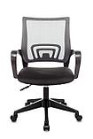 Компьютерное кресло TopChairs TopChairs ST-Basic офисное сетка/ткань темно-серый крестовина пластик механизм, фото 3