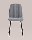 Стул Stool Group Easy велюр серый ножки металл черные, фото 8