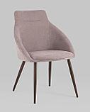 Стул Stool Group Квини розовый обивка плотная ткань, стальные ножки, фото 2