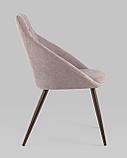 Стул Stool Group Квини розовый обивка плотная ткань, стальные ножки, фото 3