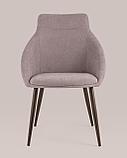Стул Stool Group Квини розовый обивка плотная ткань, стальные ножки, фото 4