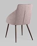 Стул Stool Group Квини розовый обивка плотная ткань, стальные ножки, фото 6