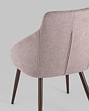 Стул Stool Group Квини розовый обивка плотная ткань, стальные ножки, фото 7